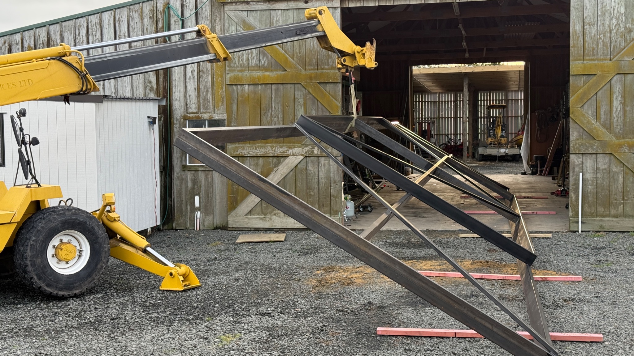 Custom cabin steel frame fabrication